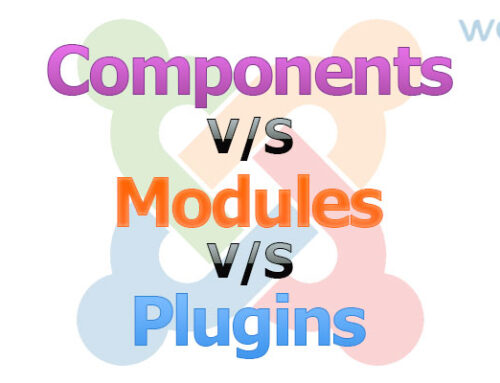 Joomla Components vs Modules vs Plugins
